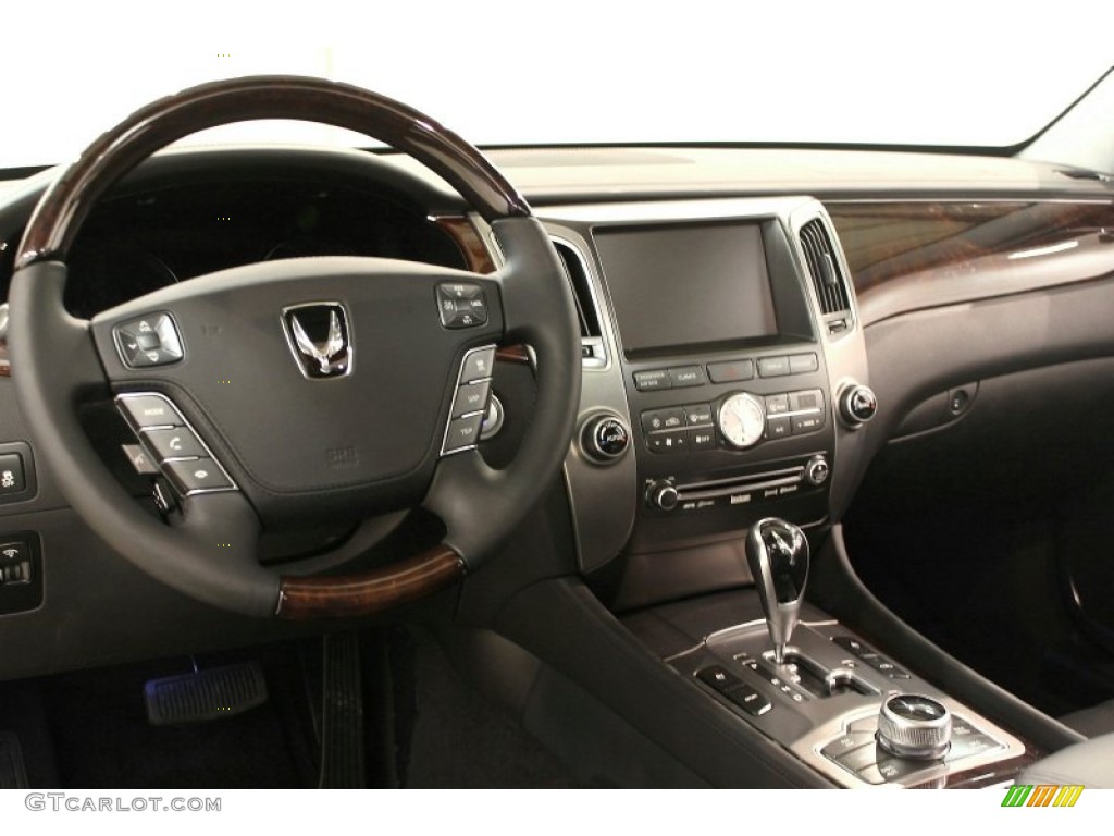 2011 Hyundai Equus Signature Jet Black Dashboard Photo #60564368