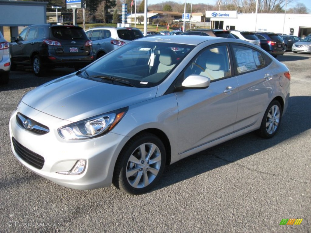 2012 Accent GLS 4 Door - Ironman Silver / Gray photo #2
