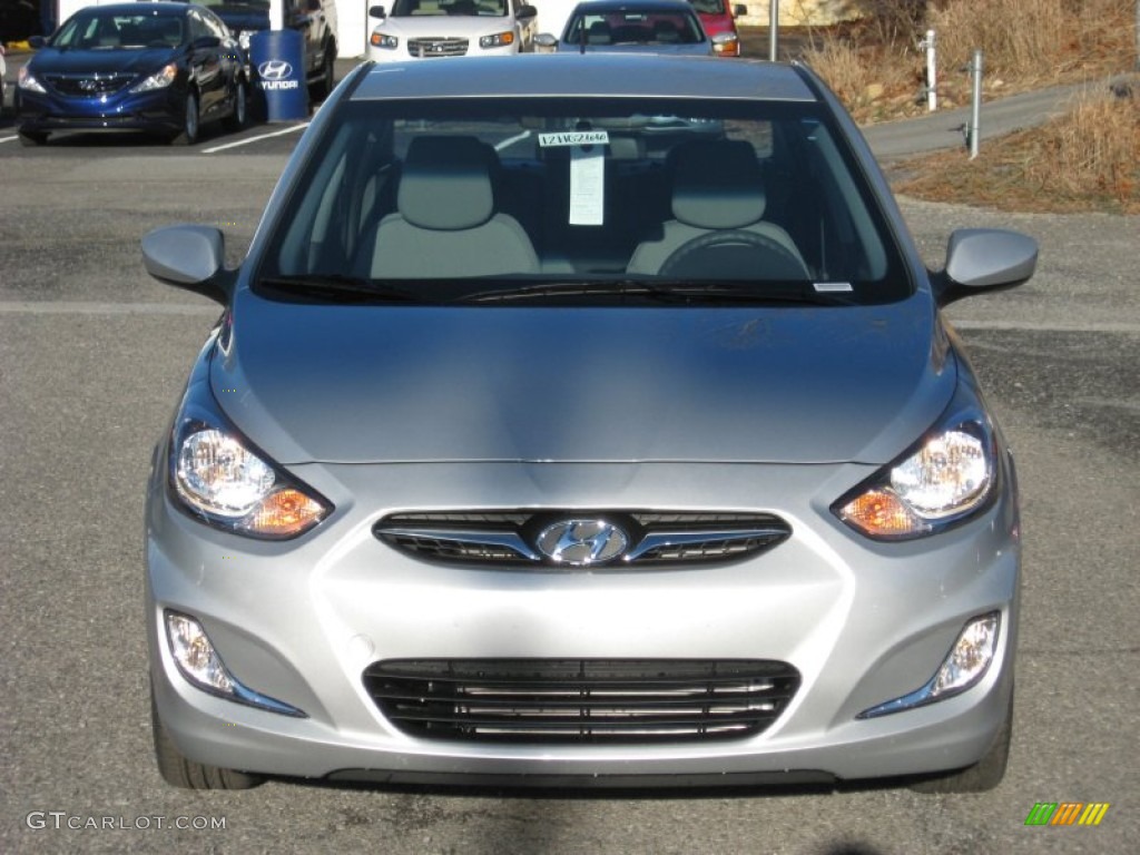 2012 Accent GLS 4 Door - Ironman Silver / Gray photo #3