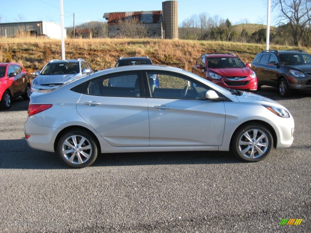 2012 Accent GLS 4 Door - Ironman Silver / Gray photo #5