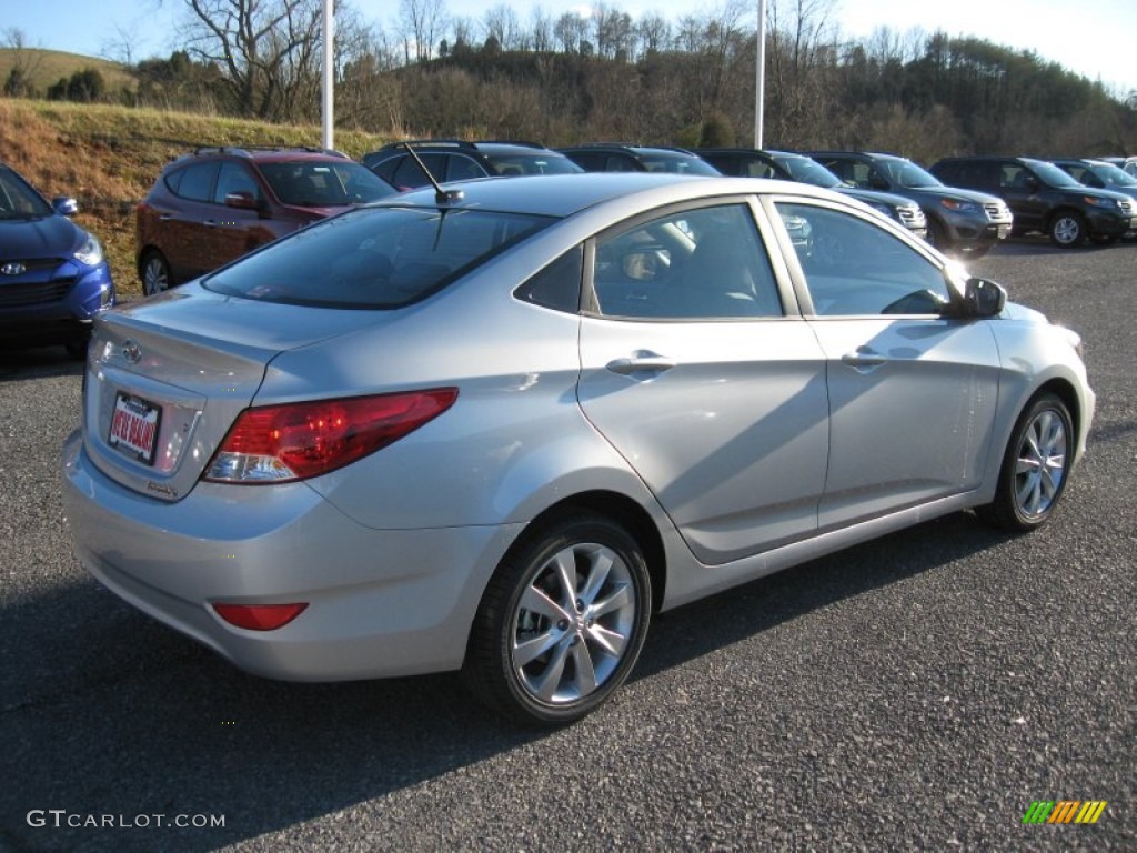 2012 Accent GLS 4 Door - Ironman Silver / Gray photo #6