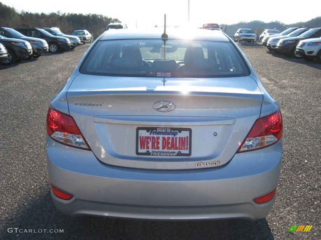 2012 Accent GLS 4 Door - Ironman Silver / Gray photo #7