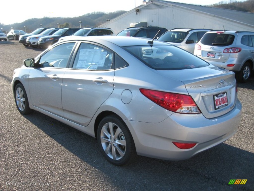 2012 Accent GLS 4 Door - Ironman Silver / Gray photo #8
