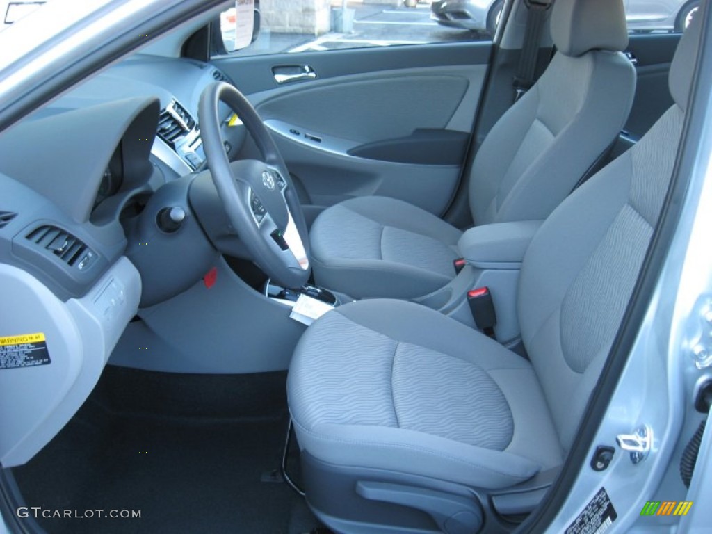 2012 Accent GLS 4 Door - Ironman Silver / Gray photo #13