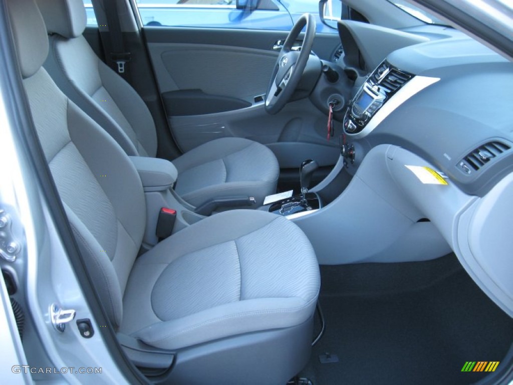 2012 Accent GLS 4 Door - Ironman Silver / Gray photo #19