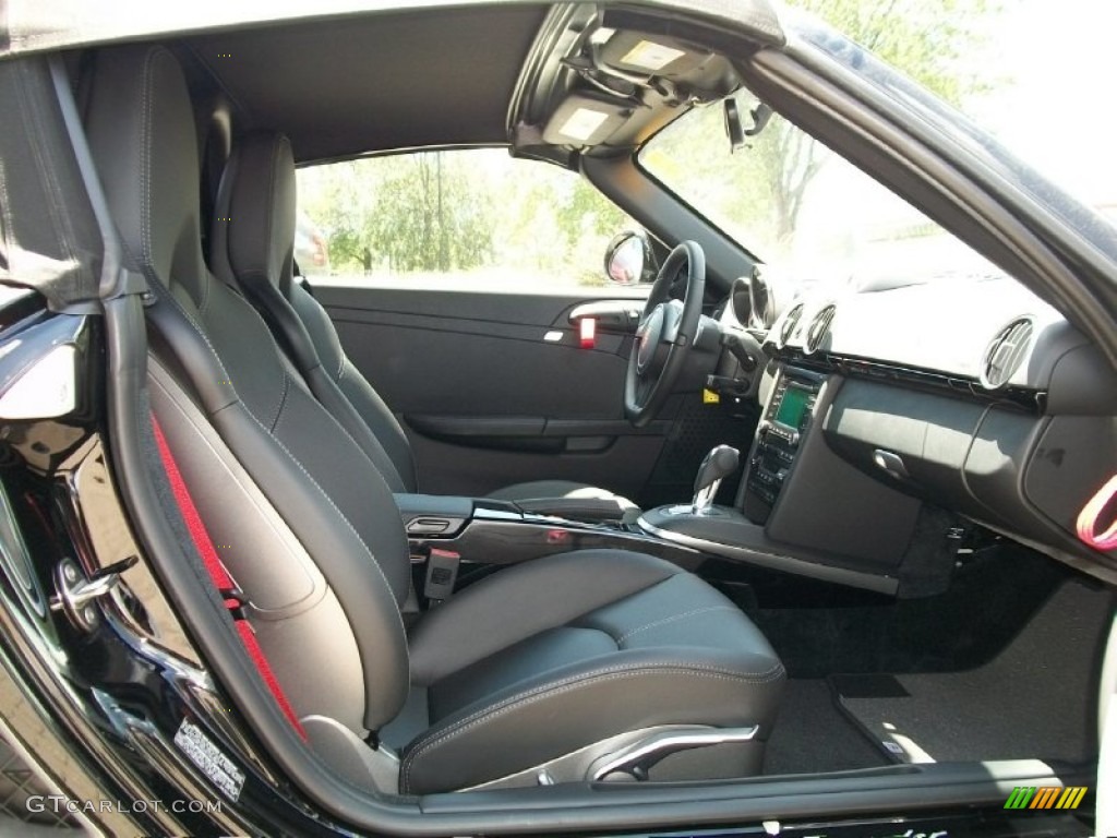 Black Interior 2011 Porsche Boxster Spyder Photo #60567374