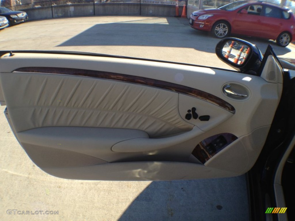 2009 CLK 350 Cabriolet - Majestic Black Metallic / Stone photo #10