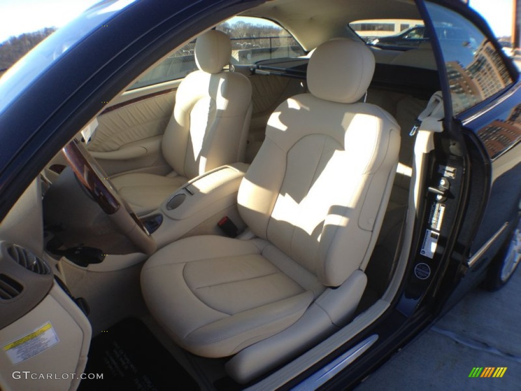 2009 CLK 350 Cabriolet - Majestic Black Metallic / Stone photo #13