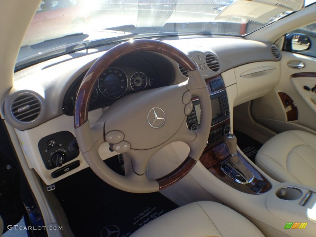 2009 CLK 350 Cabriolet - Majestic Black Metallic / Stone photo #14