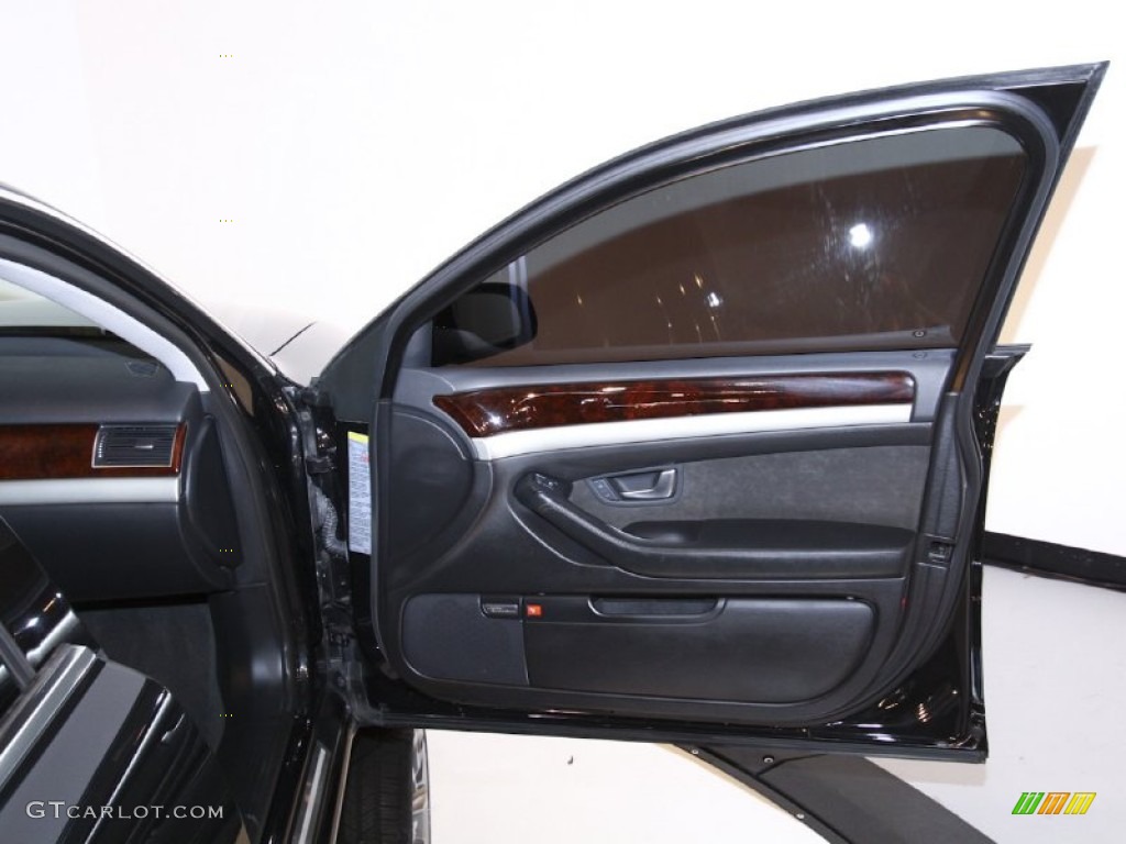 2007 Audi A8 L 4.2 quattro Black Door Panel Photo #60569127