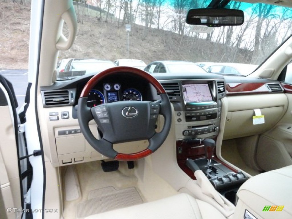 2011 Lexus LX 570 Cashmere Dashboard Photo #60571370