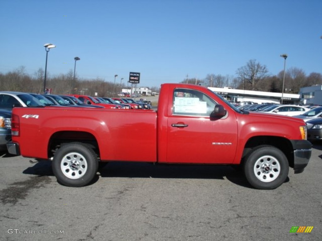Fire Red 2012 GMC Sierra 1500 Regular Cab 4x4 Exterior Photo #60572635