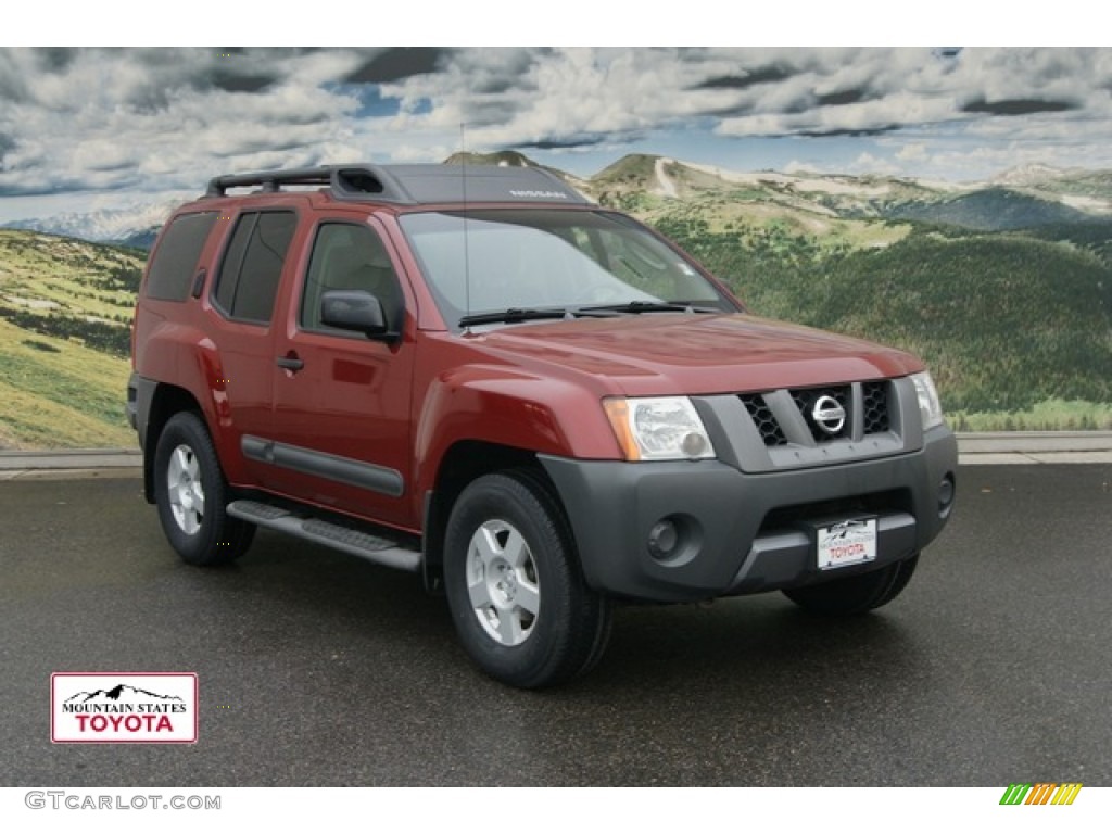 2007 Xterra X 4x4 - Red Brawn Metallic / Steel/Graphite photo #1