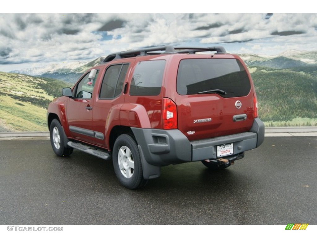 2007 Xterra X 4x4 - Red Brawn Metallic / Steel/Graphite photo #2