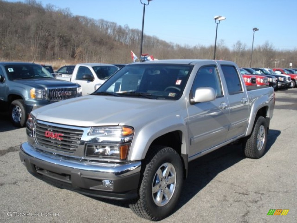 Pure Silver Metallic 2012 GMC Canyon SLE Crew Cab 4x4 Exterior Photo #60572962