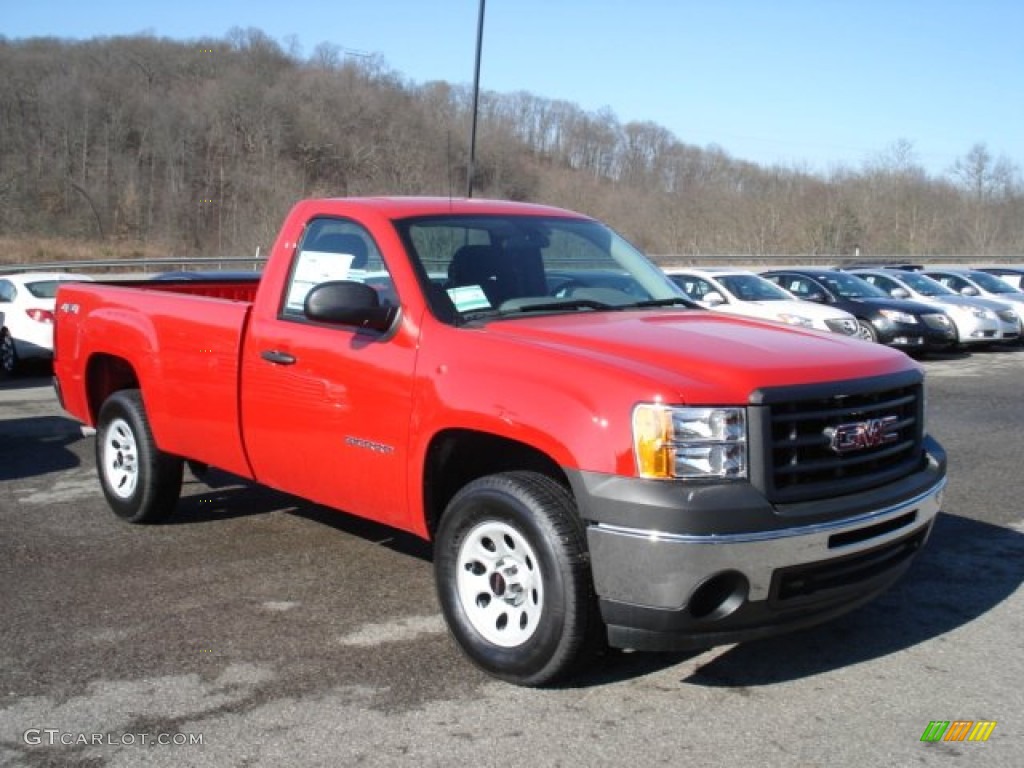 Fire Red 2012 GMC Sierra 1500 Regular Cab 4x4 Exterior Photo #60573137