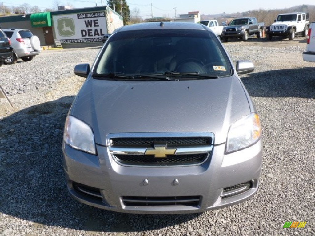 2010 Aveo LS Sedan - Medium Gray / Charcoal photo #2