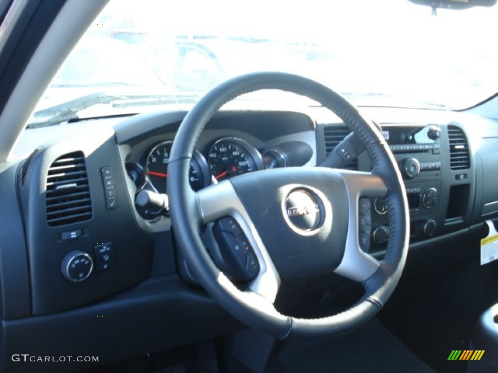 2012 Sierra 1500 SLE Extended Cab 4x4 - Onyx Black / Ebony photo #10