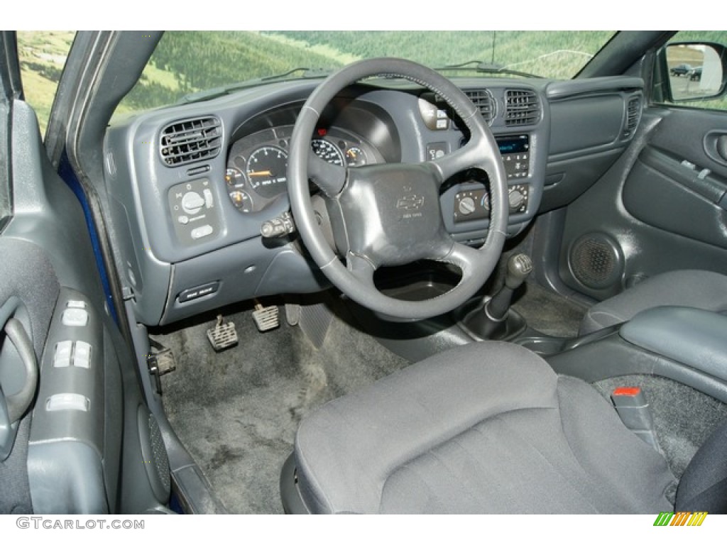 2004 Blazer LS ZR2 4x4 - Indigo Blue Metallic / Graphite Gray photo #4