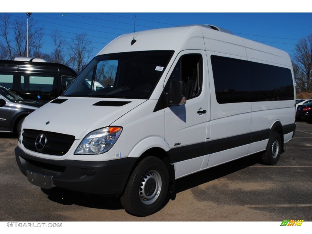 2012 Sprinter 2500 High Roof Passenger Van - Arctic White / Black Leatherette photo #1