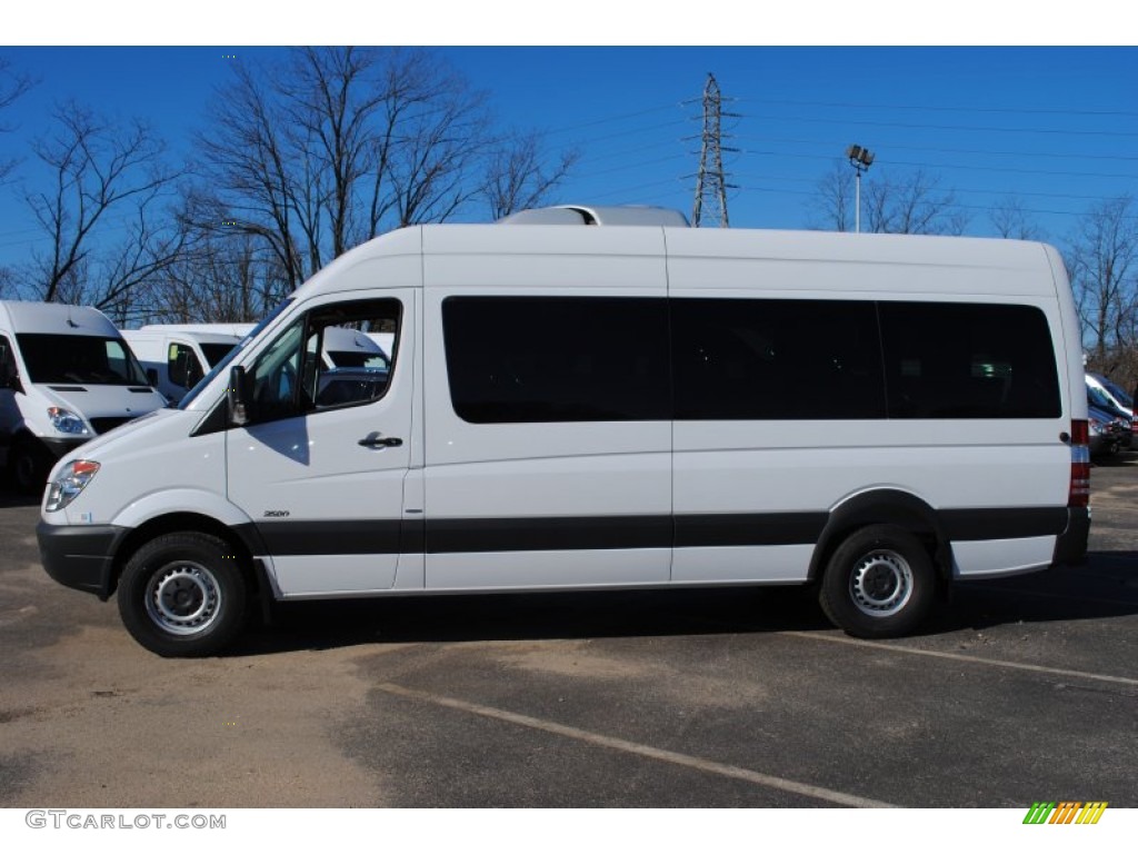 Arctic White 2012 Mercedes-Benz Sprinter 2500 High Roof Passenger Van Exterior Photo #60573699