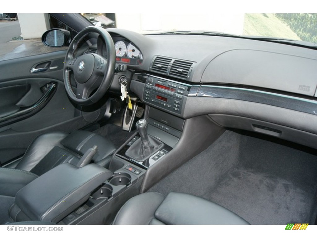 2001 BMW M3 Coupe Black Dashboard Photo #60573874