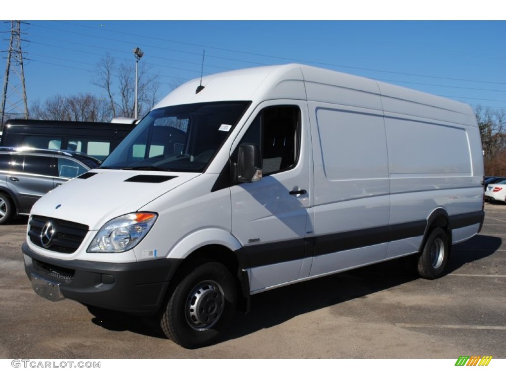 Arctic White 2012 Mercedes-Benz Sprinter 3500 High Roof Extended Cargo Van Exterior Photo #60573966