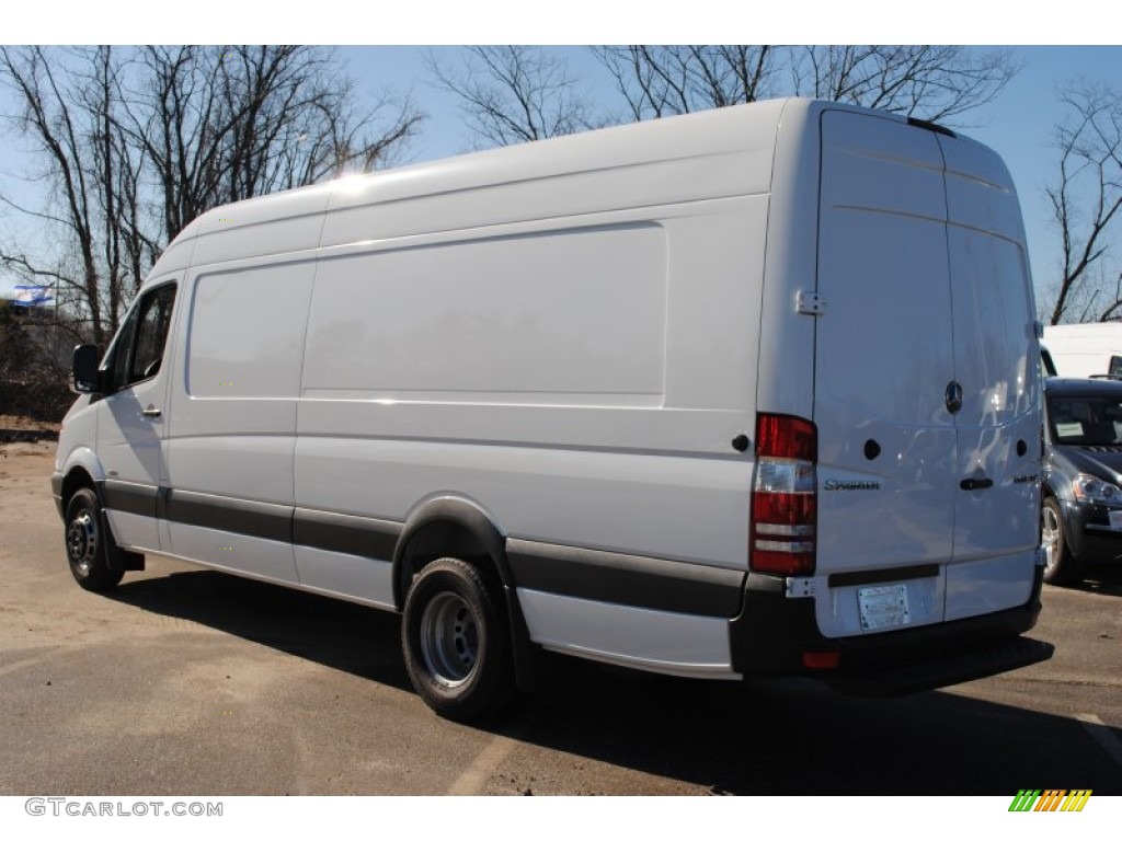 2012 Sprinter 3500 High Roof Extended Cargo Van - Arctic White / Lima Black Fabric photo #3