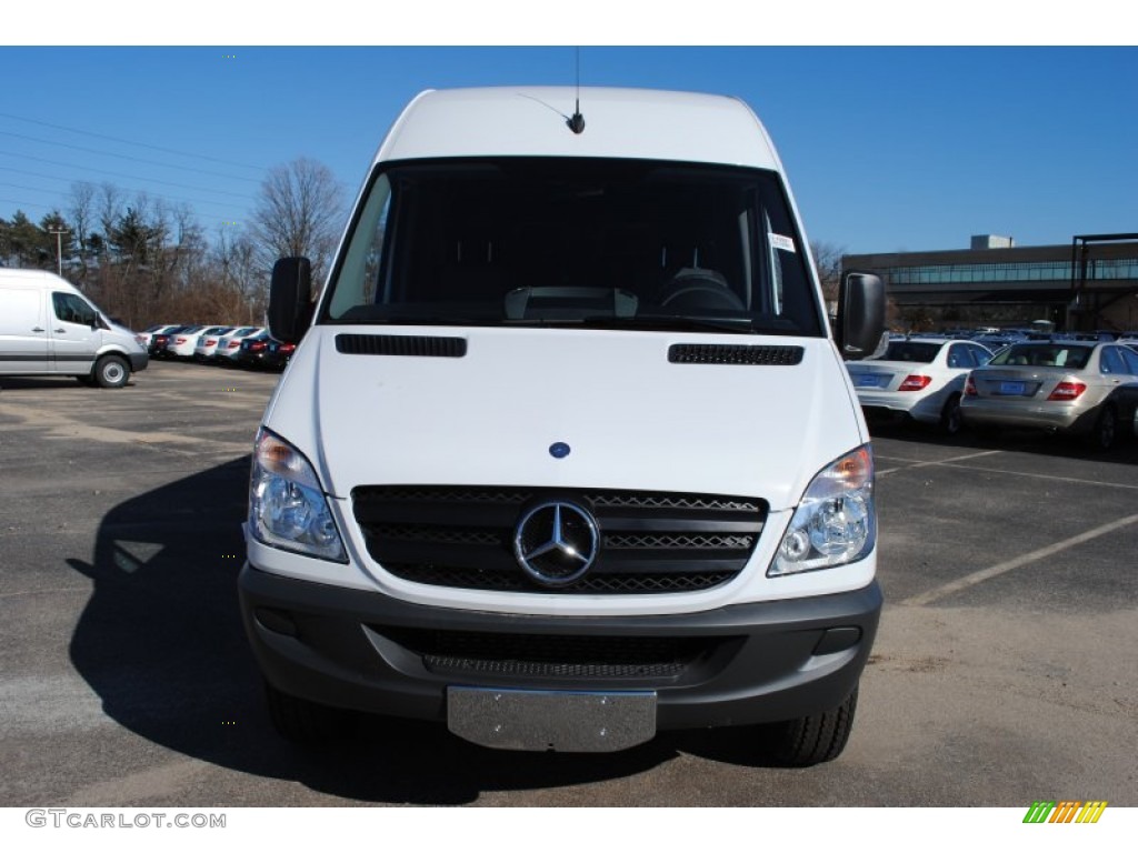 2012 Sprinter 2500 High Roof Cargo Van - Arctic White / Lima Black Fabric photo #2