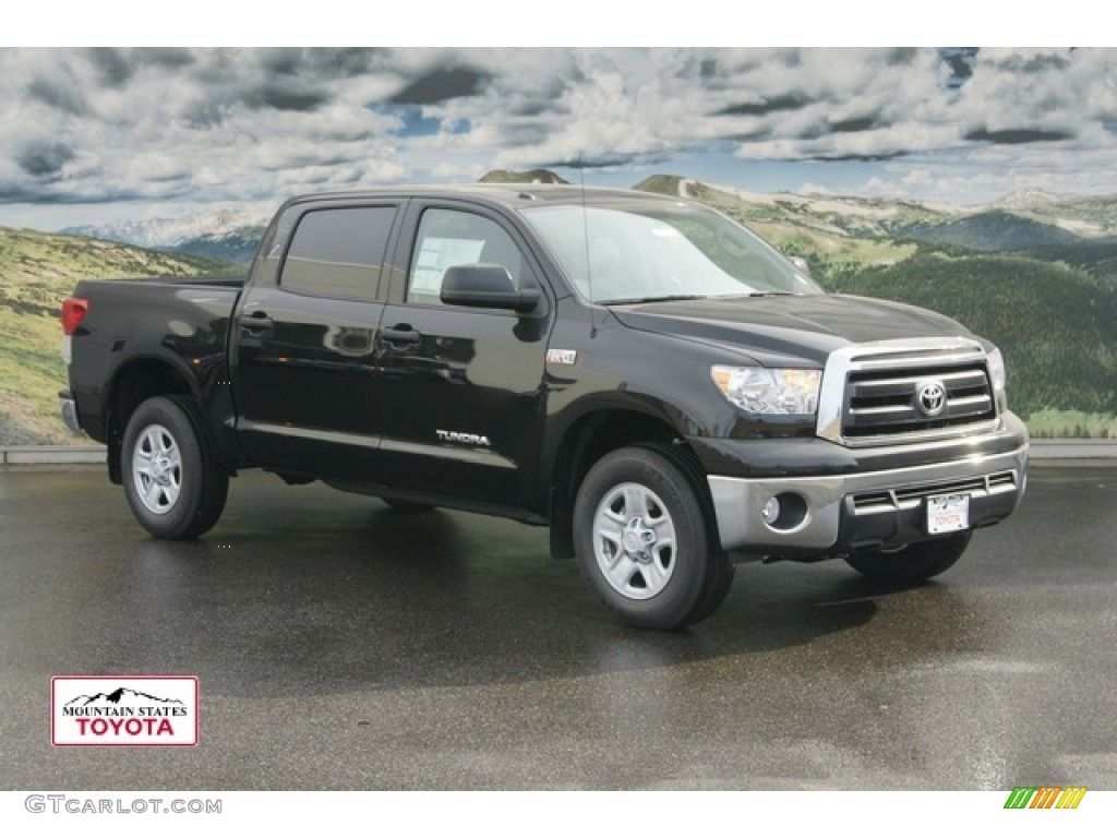 2012 Tundra CrewMax 4x4 - Black / Graphite photo #1