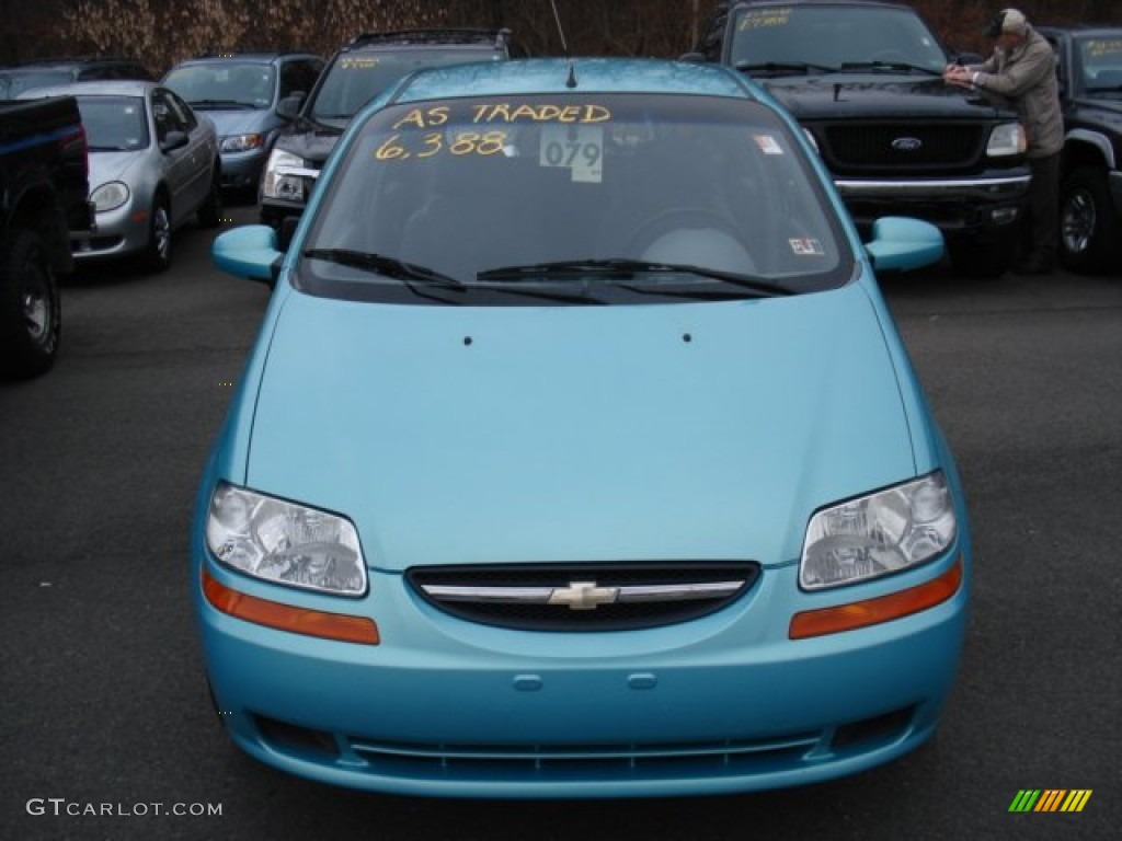 2005 Aveo Special Value Hatchback - Aqua Metallic / Gray photo #2