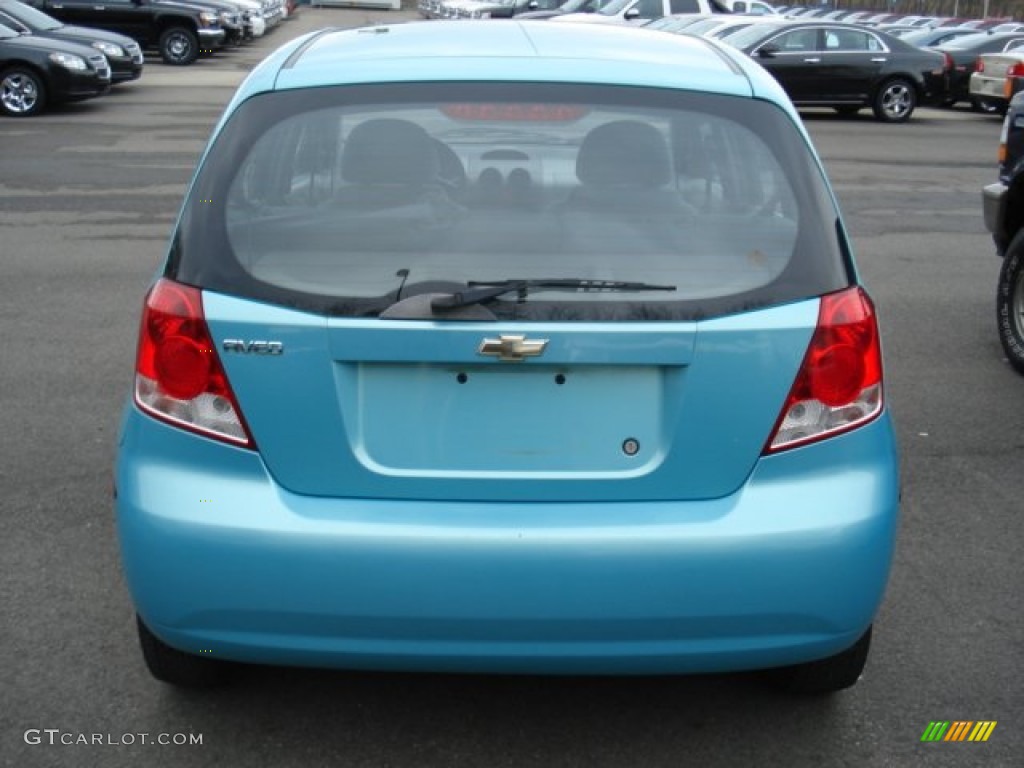 2005 Aveo Special Value Hatchback - Aqua Metallic / Gray photo #5