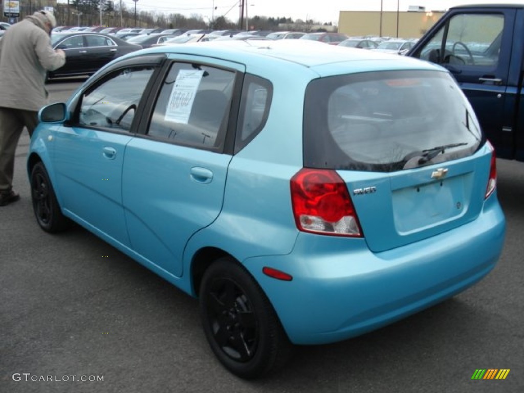 2005 Aveo Special Value Hatchback - Aqua Metallic / Gray photo #6