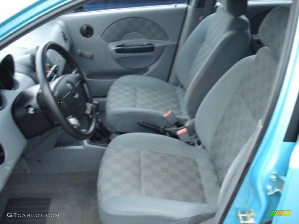 2005 Aveo Special Value Hatchback - Aqua Metallic / Gray photo #9