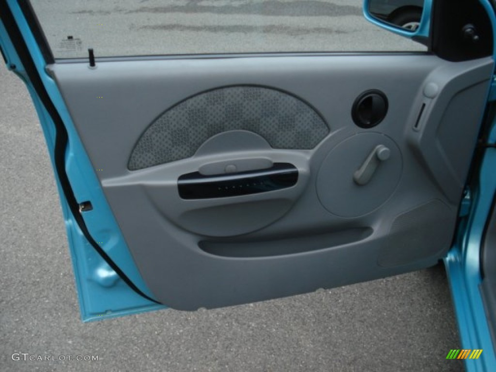 2005 Aveo Special Value Hatchback - Aqua Metallic / Gray photo #10