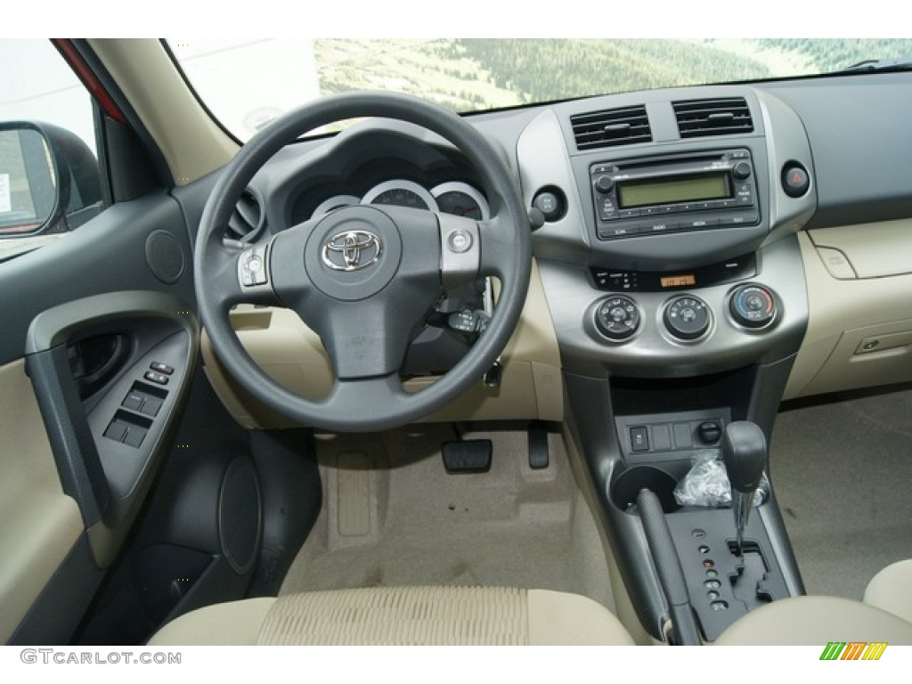 2012 Toyota RAV4 V6 4WD Sand Beige Dashboard Photo #60576694