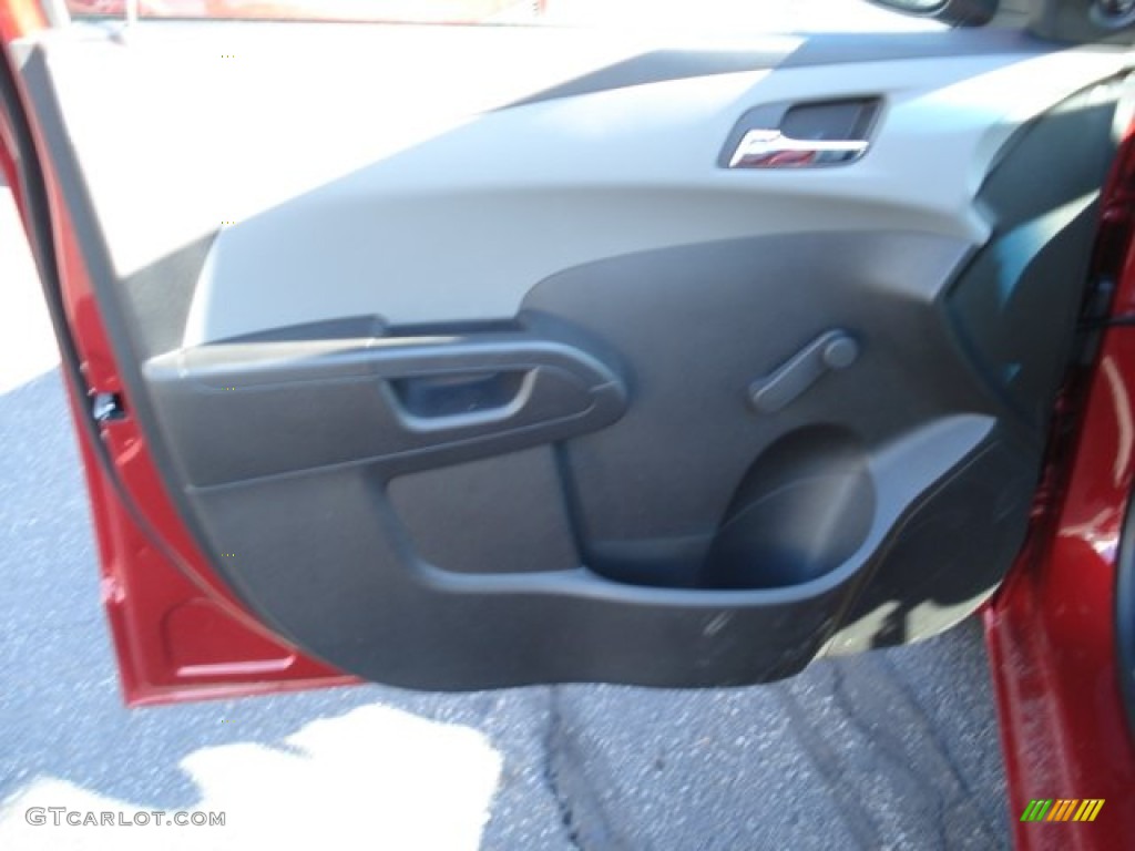 2012 Sonic LS Sedan - Crystal Red Tintcoat / Jet Black/Dark Titanium photo #12