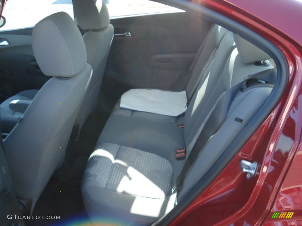 2012 Sonic LS Sedan - Crystal Red Tintcoat / Jet Black/Dark Titanium photo #13