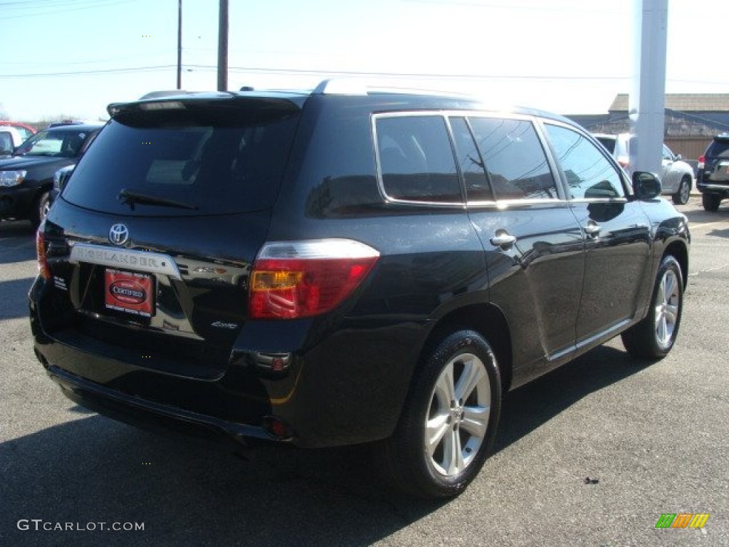 2010 Highlander Limited 4WD - Black / Ash photo #4