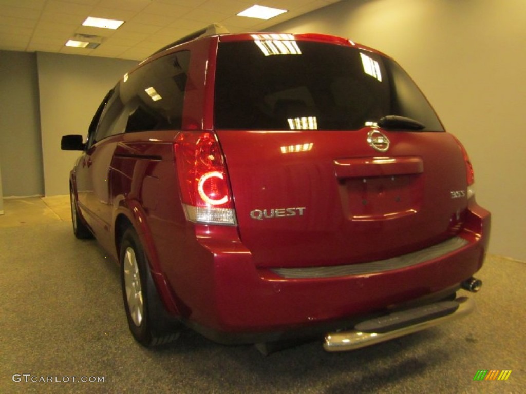 2006 Quest 3.5 S - Red Brawn Metallic / Gray photo #5