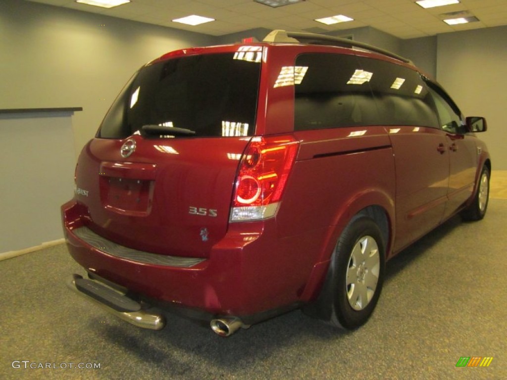 2006 Quest 3.5 S - Red Brawn Metallic / Gray photo #7