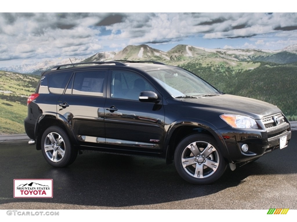 2012 RAV4 V6 Sport 4WD - Black / Dark Charcoal photo #1