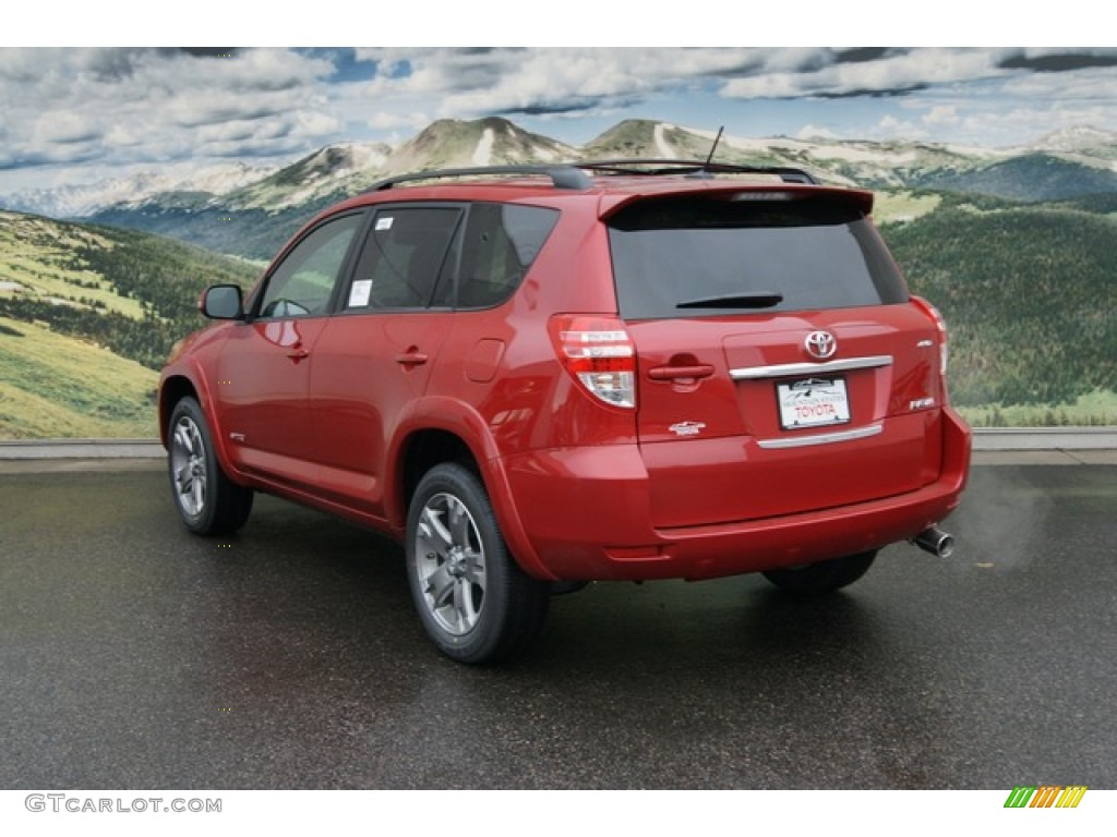2012 RAV4 V6 Sport 4WD - Barcelona Red Metallic / Dark Charcoal photo #3