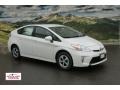 2012 Blizzard White Pearl Toyota Prius 3rd Gen Two Hybrid  photo #1