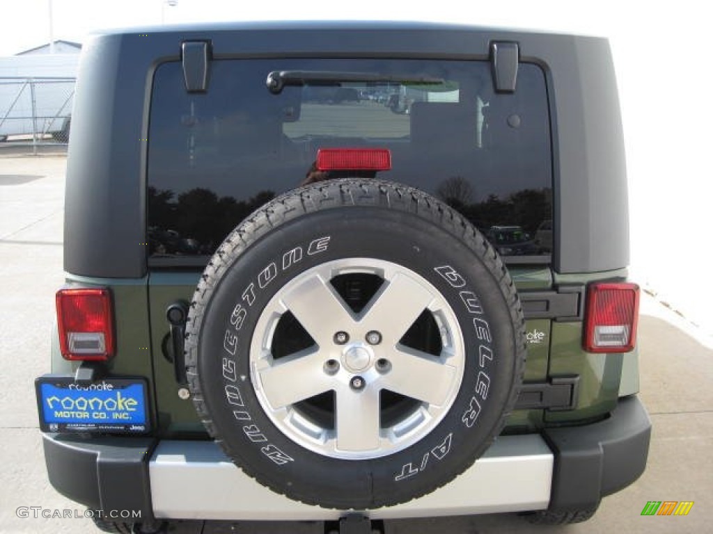 2009 Wrangler Sahara 4x4 - Jeep Green Metallic / Dark Slate Gray/Medium Slate Gray photo #3