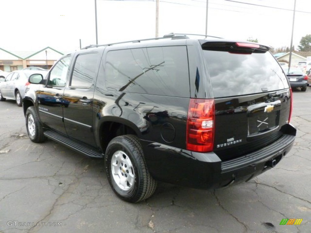 2008 Suburban 1500 LT 4x4 - Black / Light Cashmere/Ebony photo #5