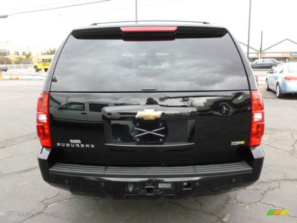 2008 Suburban 1500 LT 4x4 - Black / Light Cashmere/Ebony photo #6