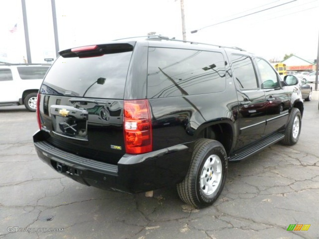 2008 Suburban 1500 LT 4x4 - Black / Light Cashmere/Ebony photo #7