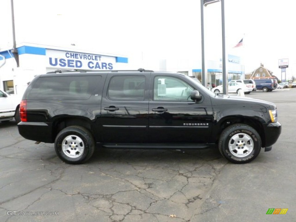 2008 Suburban 1500 LT 4x4 - Black / Light Cashmere/Ebony photo #8