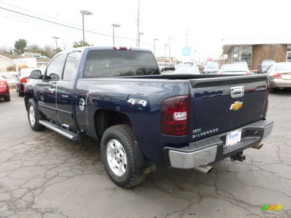 2010 Silverado 1500 LT Extended Cab 4x4 - Imperial Blue Metallic / Light Titanium/Ebony photo #5